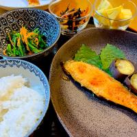 鮭の西京焼きで晩御飯