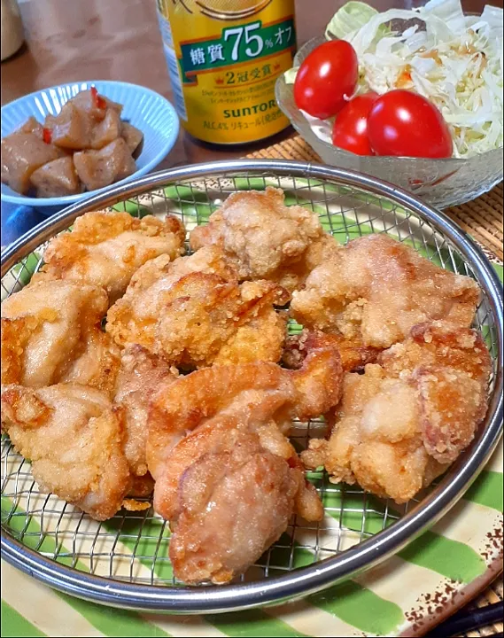 米粉で唐揚げ🐔|びせんさん