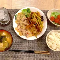 Snapdishの料理写真:カルビでピリ辛中華料理|舞さん