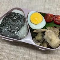 鶏肉と茄子の味噌炒め弁当|amefukura330さん