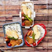 3人弁当😆
