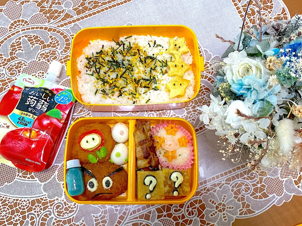 2023.6.5はスーパーマリオ弁当⭐️時間なくてマリオいない…😭|makoさん