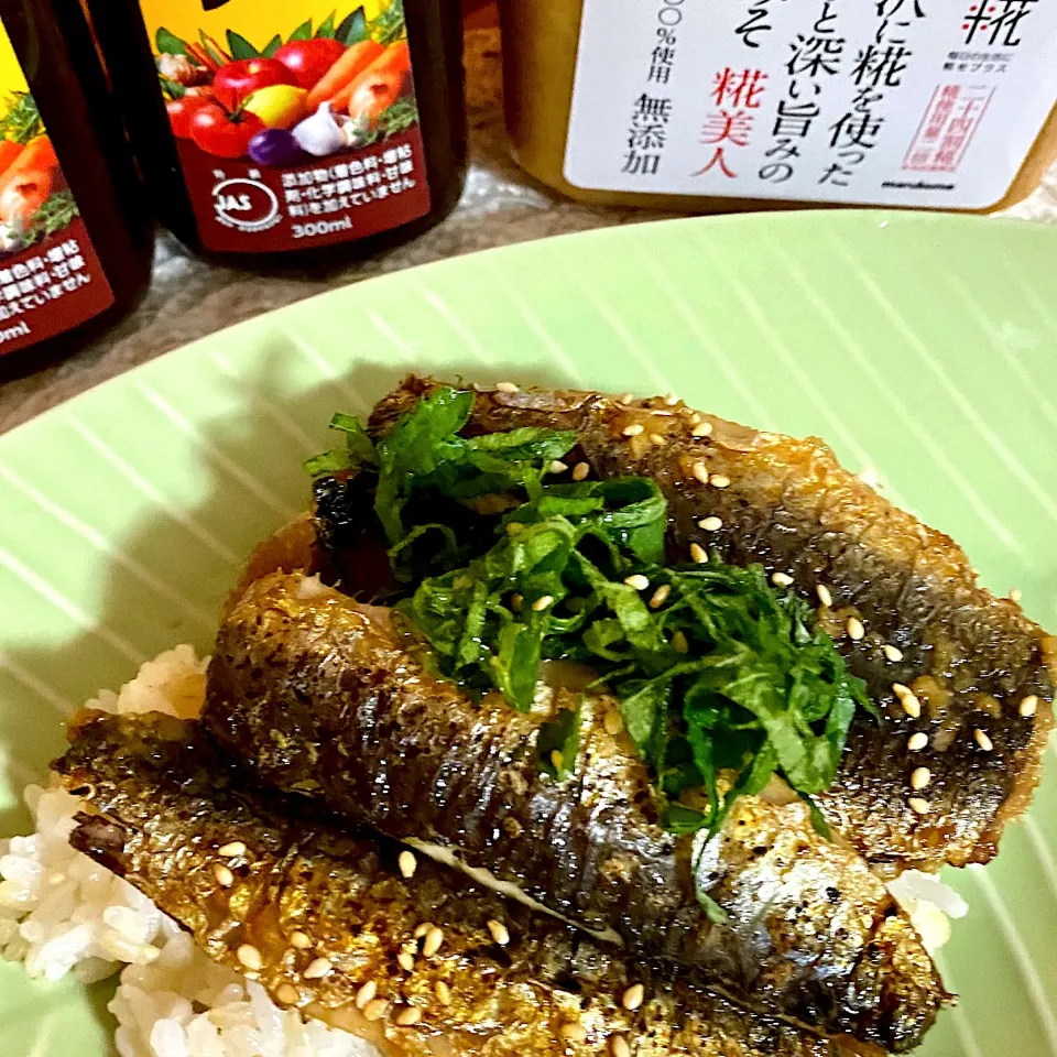 鰯の蒲焼き丼|ぷうさんさん