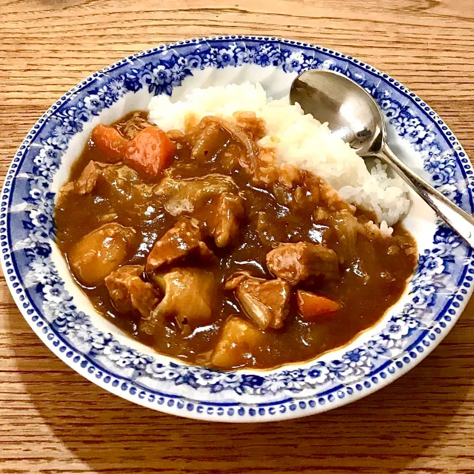 カレーライス&スープwithサラダでlunch|ばくあんしゃさん