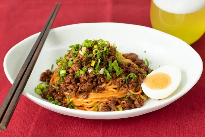 麻辣醤で汁なし担々麺|ユウキ食品＆マコーミックさん