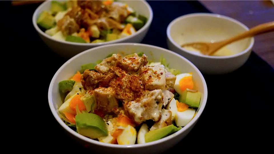 今日のもりもりサラダ🥗メキシカンサラダボウル|おまつさん