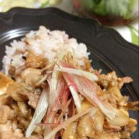 舞茸と豚肉の万能味ソース炒め