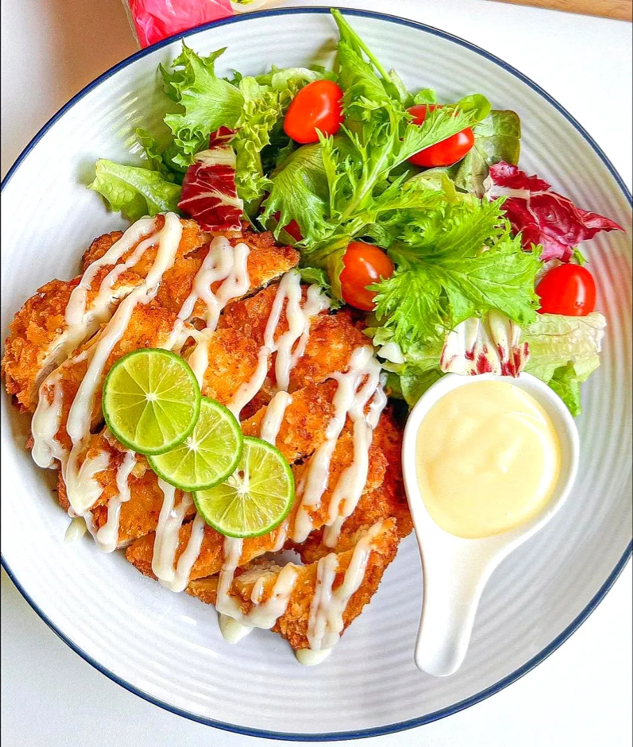 Crispy Fried Chicken w/ Lemon Cream Sauce & Green Salad 🐔🍋🥗🤤
...
...
Sweet & Sour Yumminess! 🥰|An'leeさん