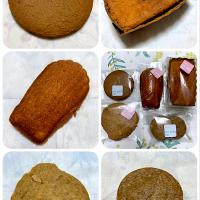 豆乳クッキー（きなこ）、りんごパウンド、マドレーヌ、ザクザククッキー（メープル）、きび糖クッキー（コーヒー）　@un peu de