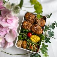6/6❤︎主人の照り焼きチキン重お弁当🌱