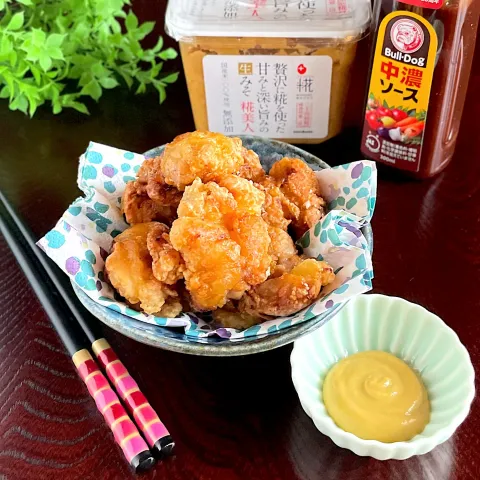 「万能味ソースで和食」を使ってみたSnapdishの料理・レシピ写真:万能味ソースで唐揚げ(  ´˘` )໒꒱