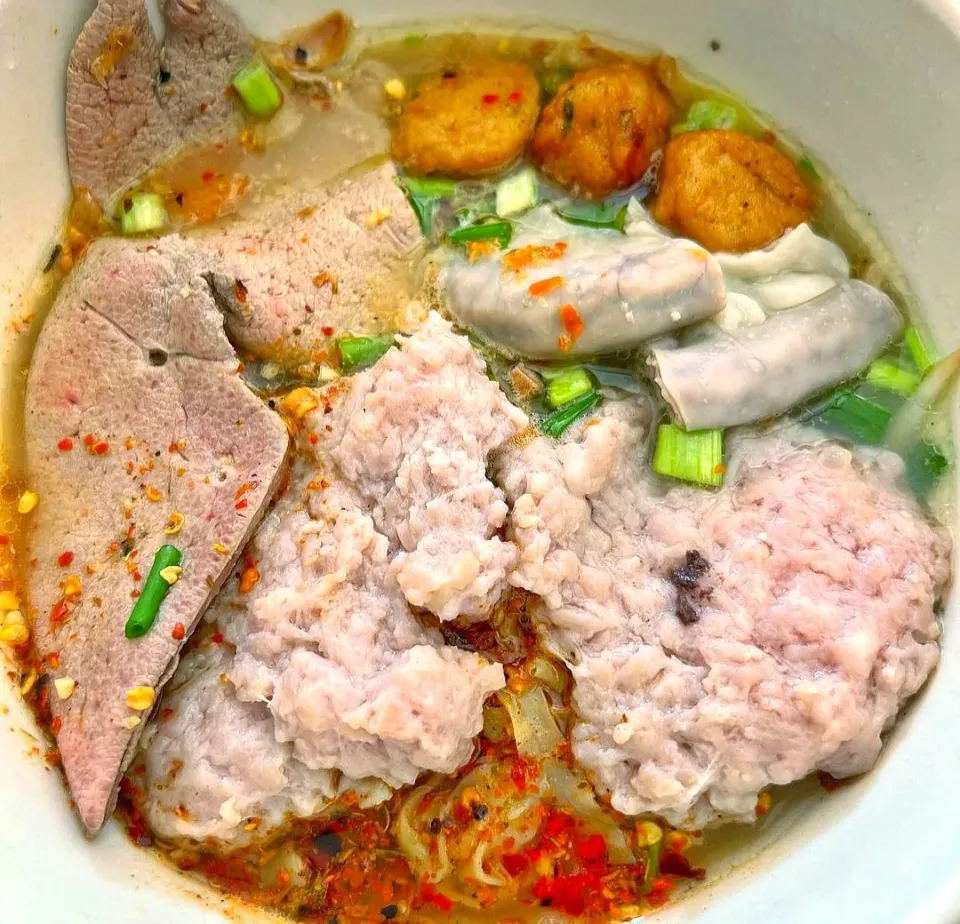 Tom Yum Mixed Pork Noodle 🍜🌶️🐷🌶️🤤|An'leeさん