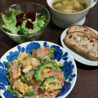 万能味ソースでゴーヤー炒め