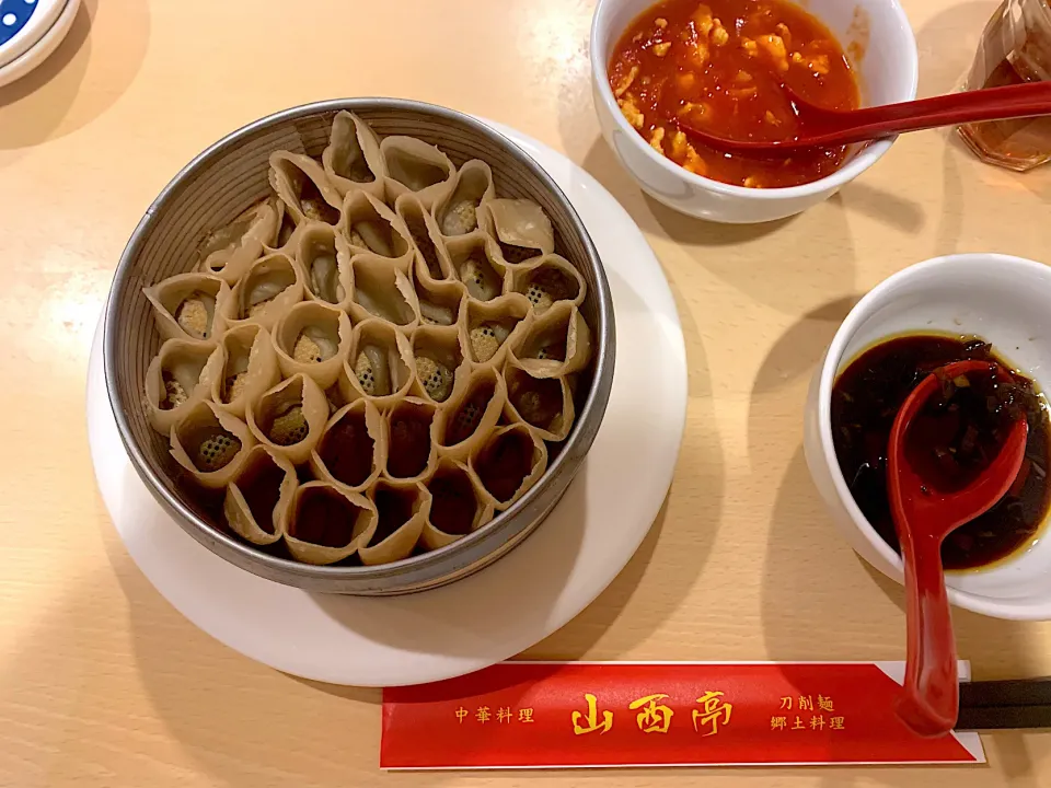 莜面栲栳栳（ヨウミェンカオラオラオ）　　　　　燕麦のせいろ蒸し麺　@山西亭　東新宿|KimaLABOさん