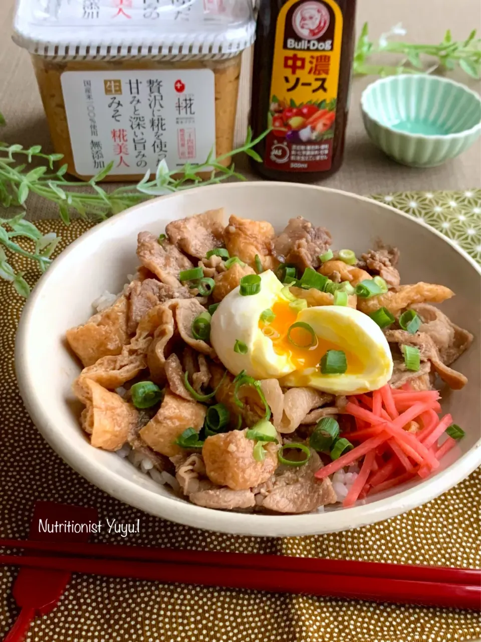 万能味ソース豚きつね丼|ゆーこどんさん