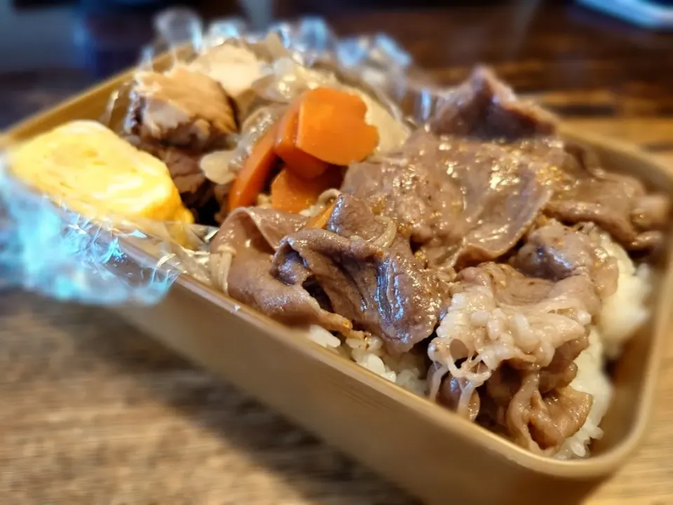 牛丼弁当(*^^*)|しーPaPaさん