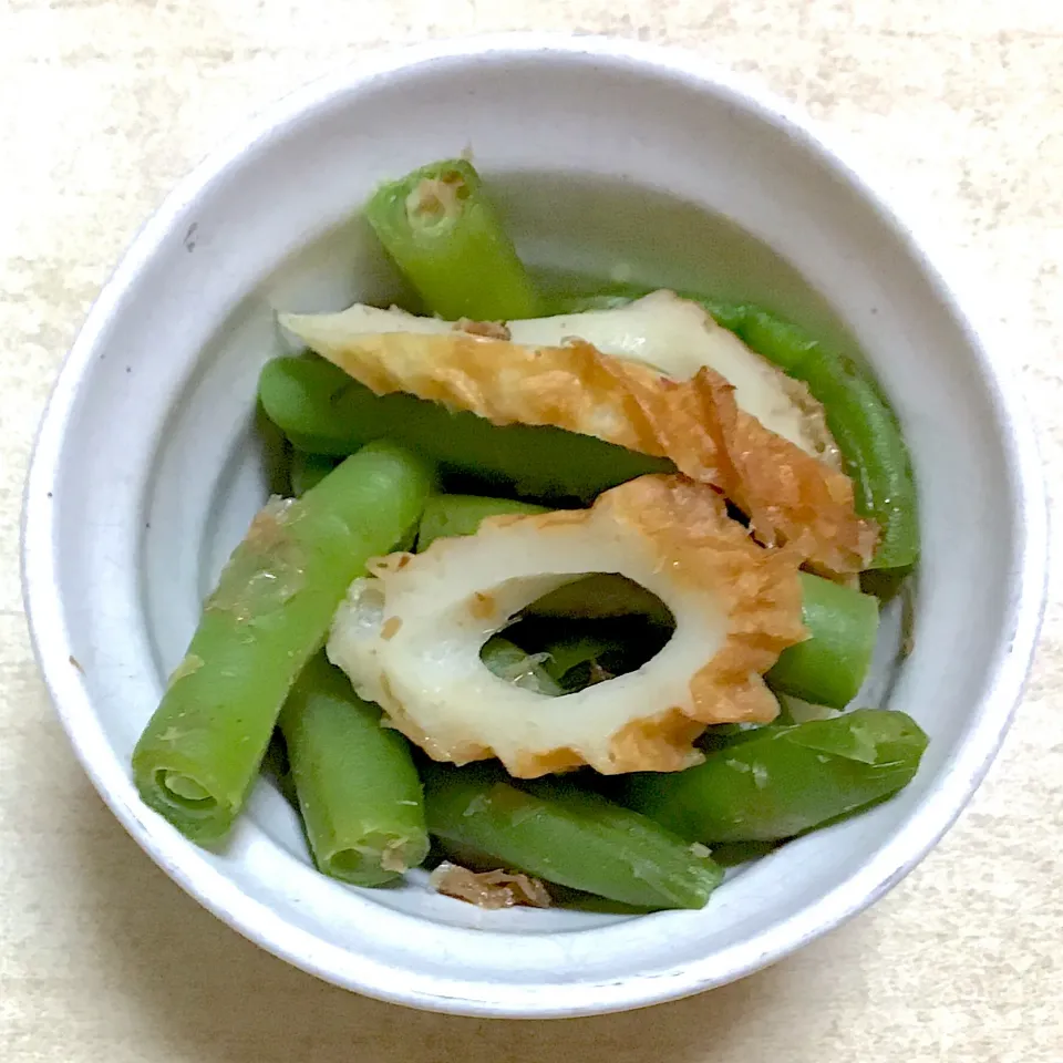 インゲンのおかか和え|春の日さん
