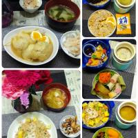油揚げの五目煮
大根とツナの味噌ドレサラダ

鮭ちらし
ちくわとひじきのサラダ