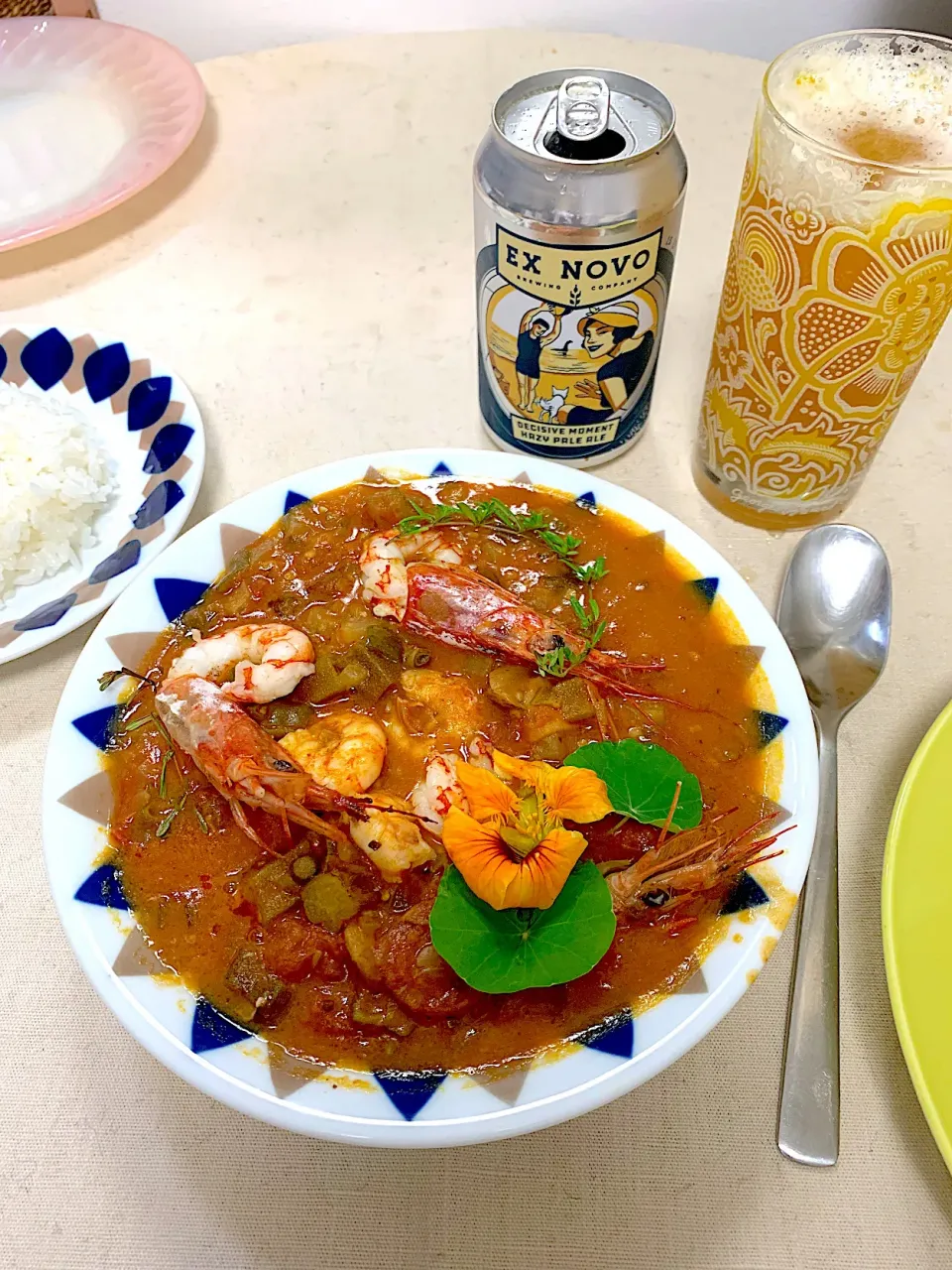 海老ガンボ　GUMBO
クレオール風ルイジアナ料理
#クレオール料理　#ケイジャン料理　#アメリカ料理　#ルイジアナ料理　|KimaLABOさん