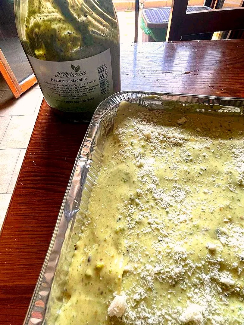 Pistachio pesto lasagna|Papiさん