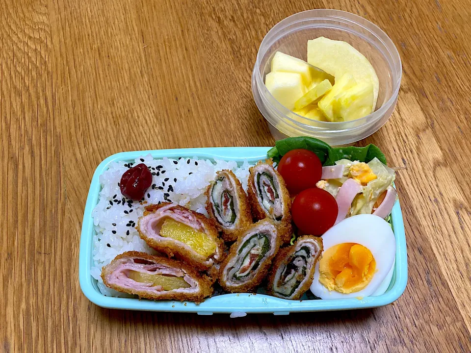 くるくるポークカツレツ弁当|ゆさん