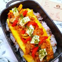 🔷のっけオムライス弁当🍱20230608🔷
