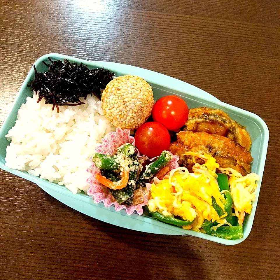 肉はさみ茄子弁当🍱|Rieさん