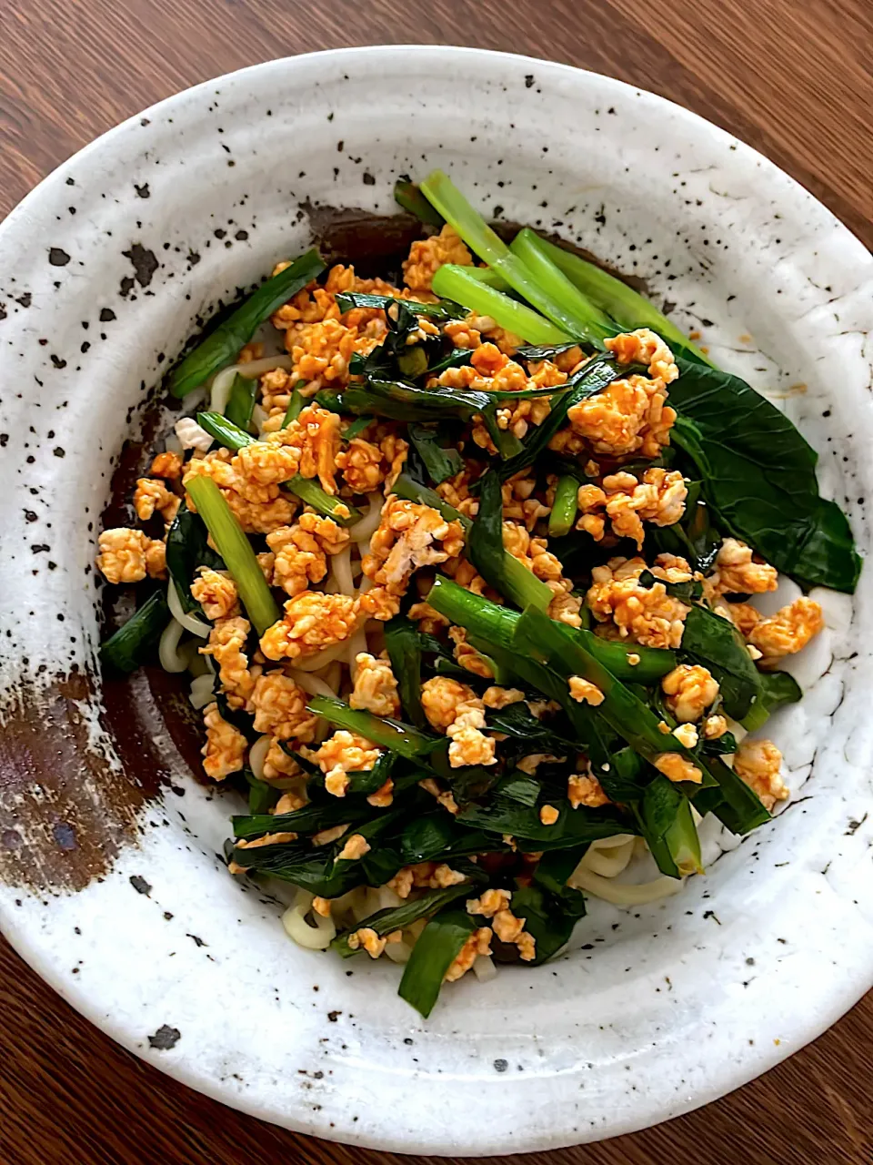 鶏ミンチで汁なし担々麺|こめこさん