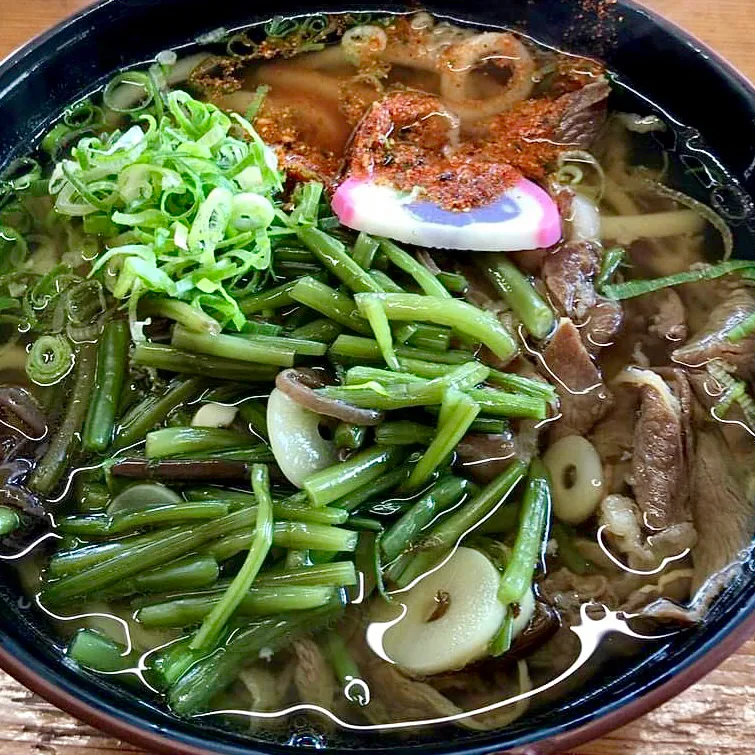 乾麺うどん使って昼ごはん|ばくあんしゃさん