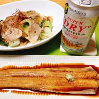 煮アナゴ
青梗菜、豚肉、春雨の中華煮
