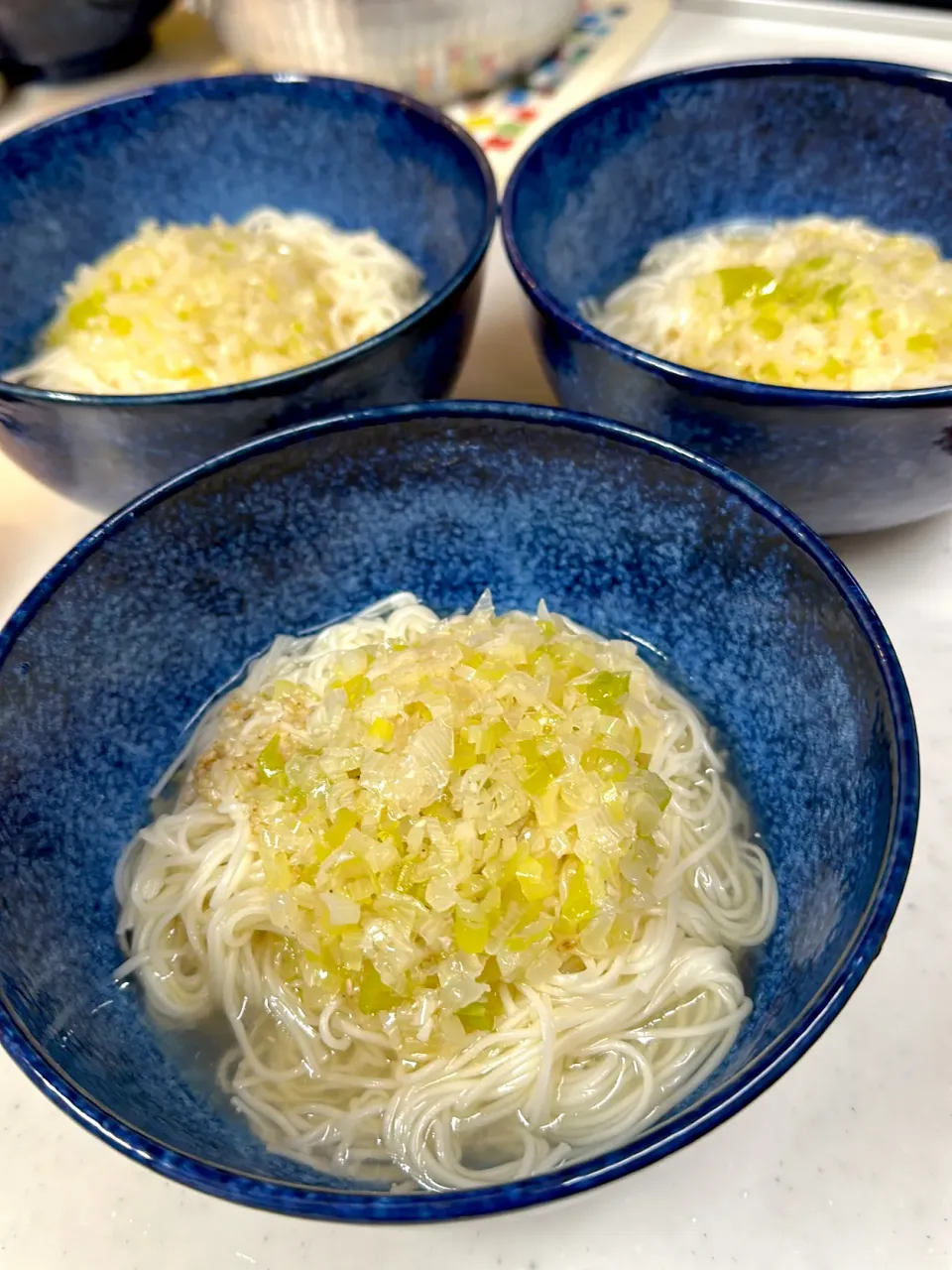 塩っけが欲しくて、中華風ネギそうめん。|ゆーこ。さん