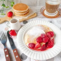 米粉とバナナdeもっちもちパンケーキ𓇬𓂂𓈒