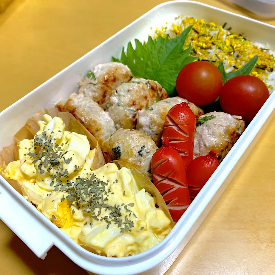 大葉つくねとたまごサラダ弁当|まきさん