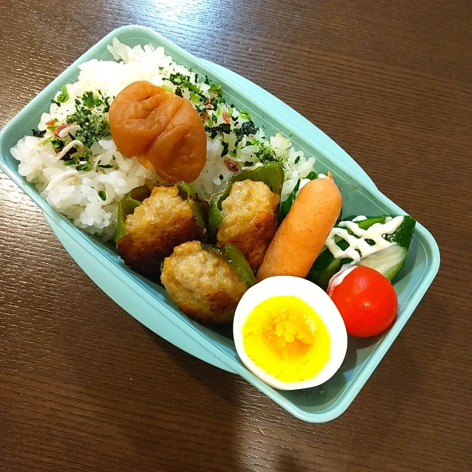 肉詰めピーマン弁当🍱|Rieさん