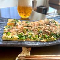 米粉のネギ焼き