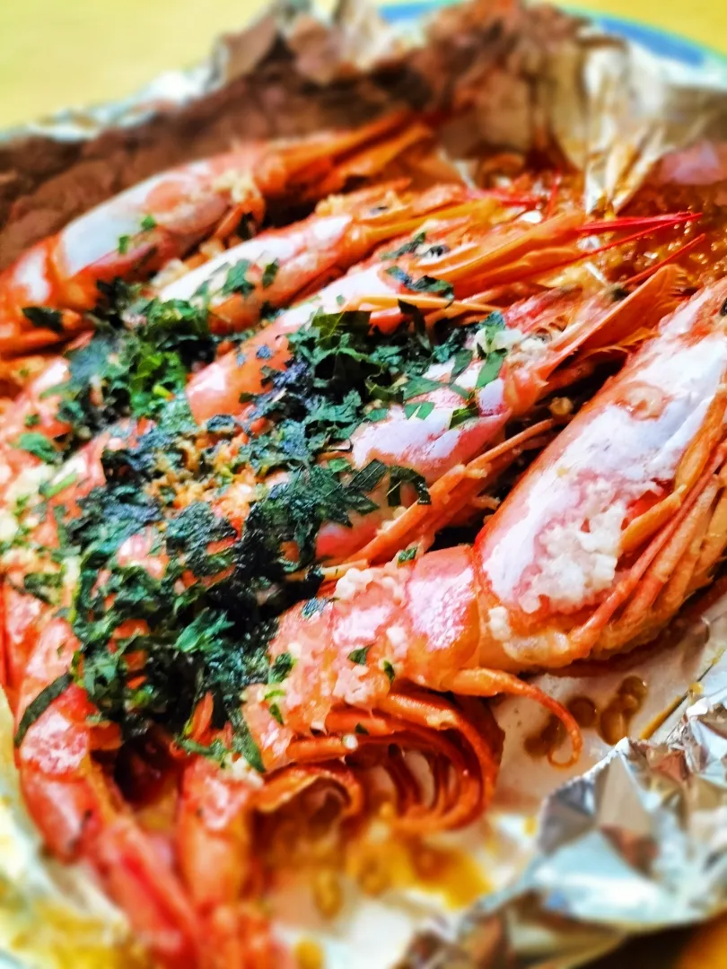 アルゼンチンエビ🦐
　塩麹ホイル焼き|ノンノンノンさん