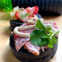 ⚫️黒いラウンド食パン●竹炭ラウンドパン