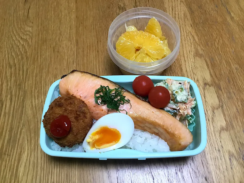 Snapdishの料理写真:鮭弁当|ゆさん