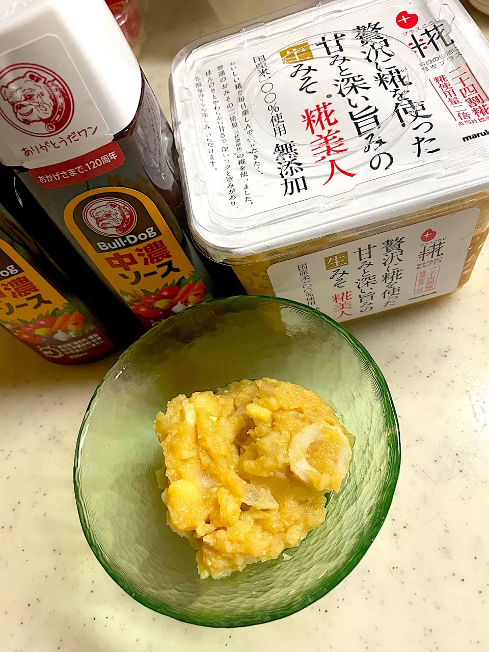 万能味ソースで和風ポテトサラダ|こっぷさん