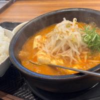 坦々スン豆腐定食（ご飯大盛り）