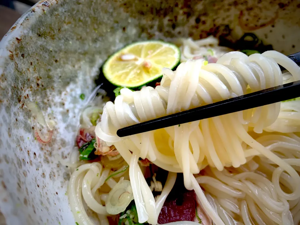 自家燻製 鰹のたたきそうめん|半田手延べそうめんの店 阿波や壱兆さん