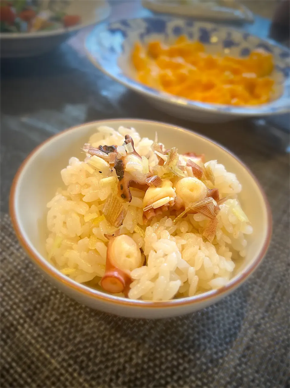 朝ごはんは「たこめし🐙」メインで|けいさんさん