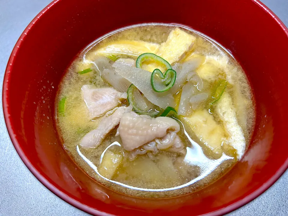 鶏と牛蒡の具沢山 お味噌汁|ゆきさん