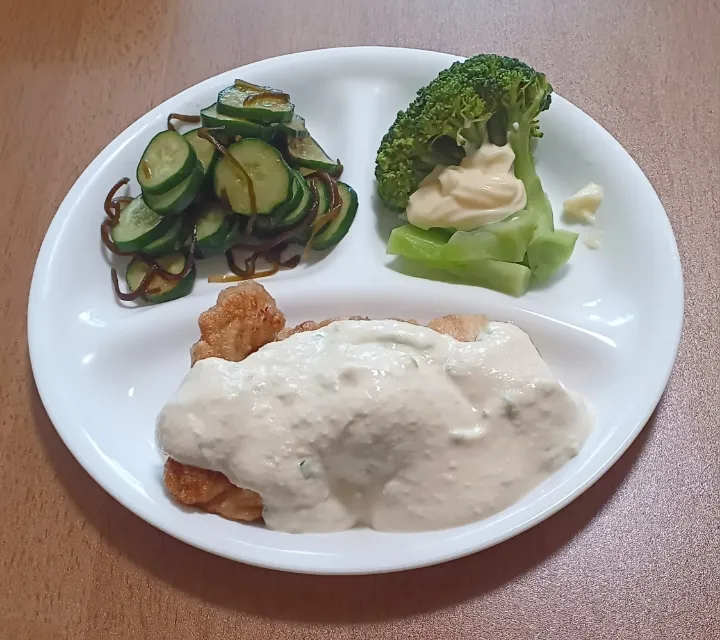 鶏肩小肉のチキン南蛮お豆腐タルタル|ナナさん