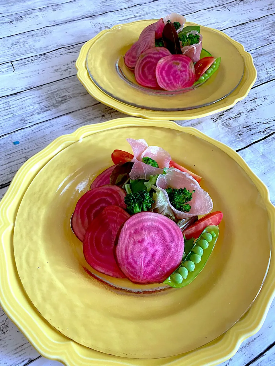 ビーツと生ハムのサラダ🥗|ぽっちさん