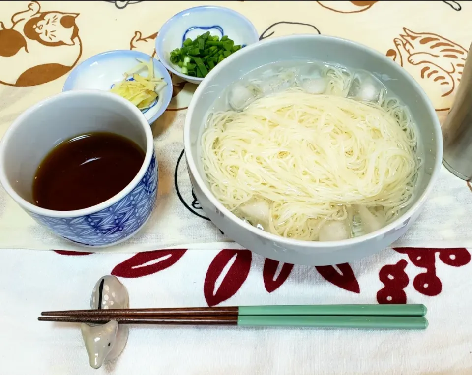 ひとり暮らしの昼ごはん
自家製めんつゆでそうめん|keeijnsさん