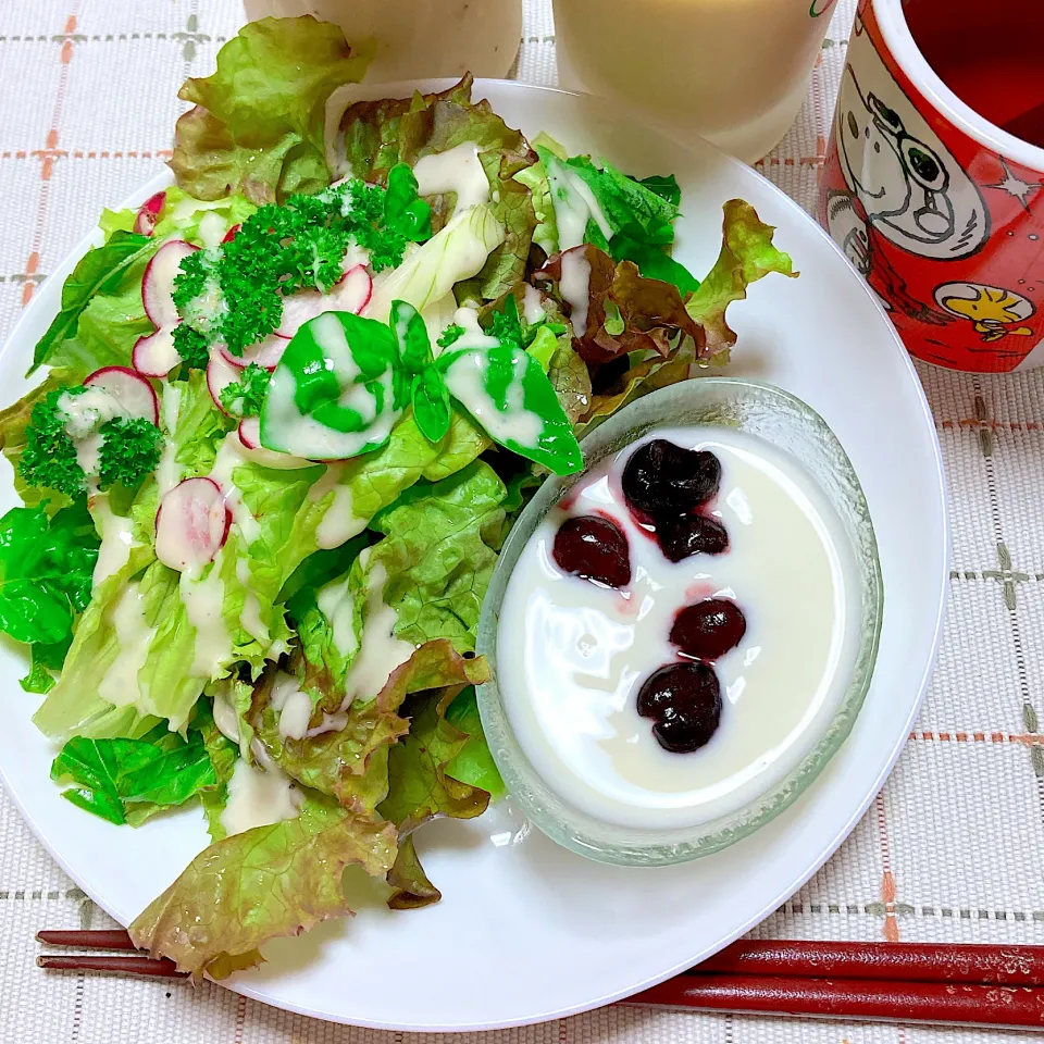 ヨーグルトとサラダ|akkoさん