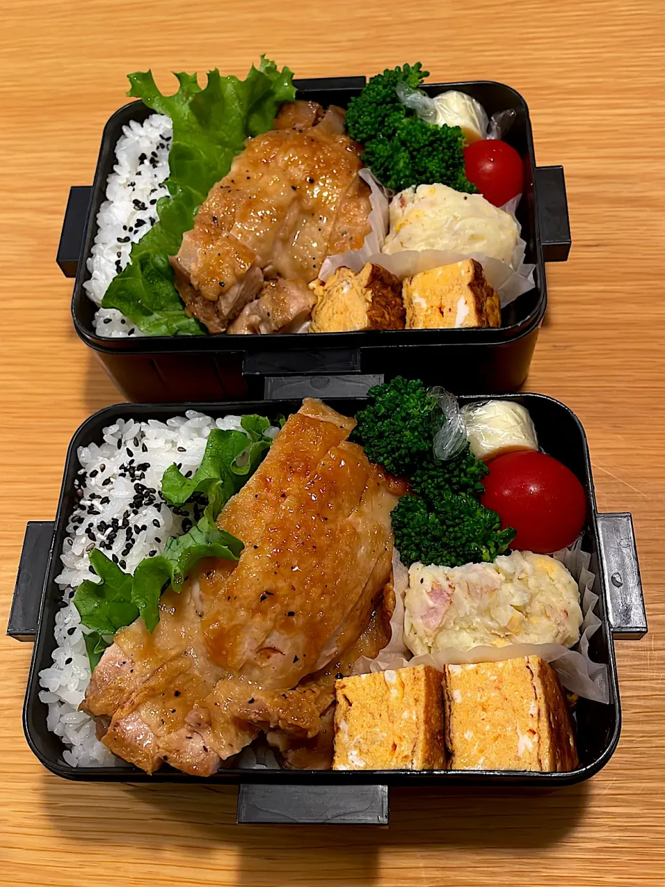 Snapdishの料理写真:照り焼きチキン弁当|hiro♪kouさん