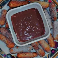 #Churros with Chocolate Sauce|Bowls & Beatsさん