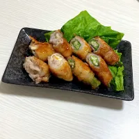 Snapdishの料理写真:オクラとチーズの肉巻き|aさん